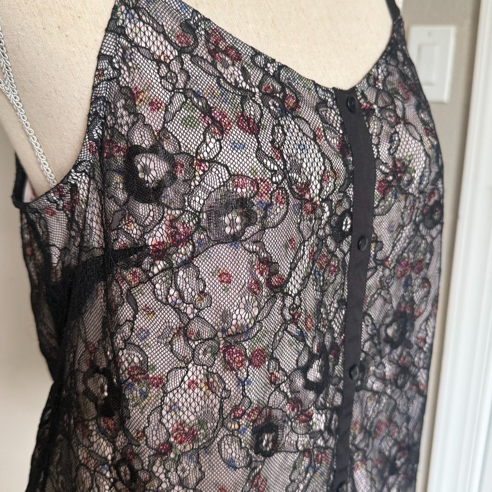 Metaphor Y2K Lace & Floral Fairycore Cami Tank Top Retro Festival - Large - Picture 2 of 11